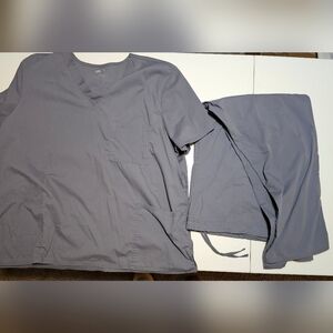 Scrubstar Grey 2XL Men's Scrub Set EUC